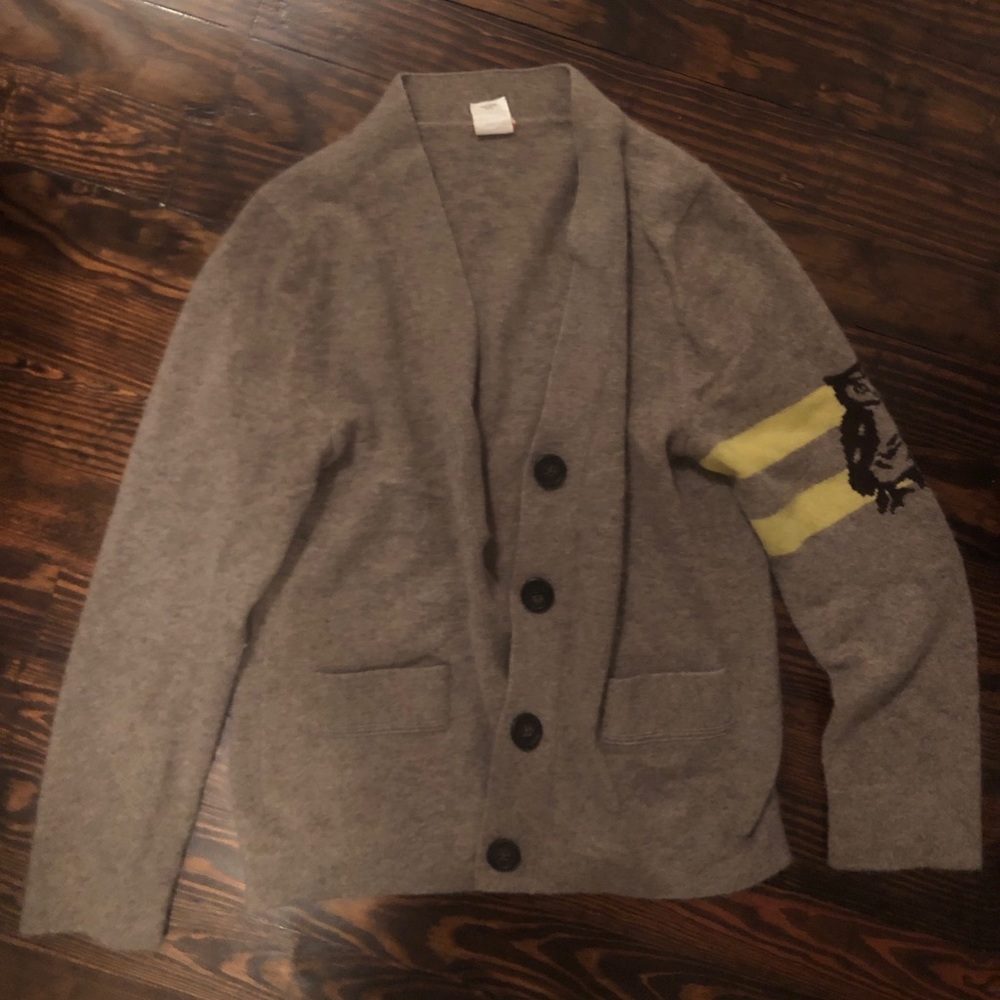 Cashmere sweater with owl detail